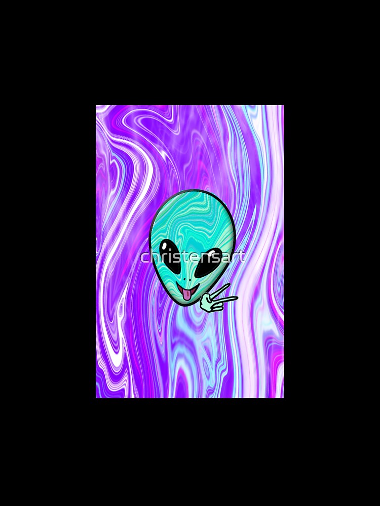 Psychedelic Alien Phone Case by christensart