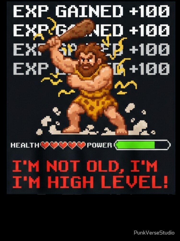 Pixel Caveman Warrior – Retro 8 Bit Prehistoric Video Game Character by PunkVerseStudio