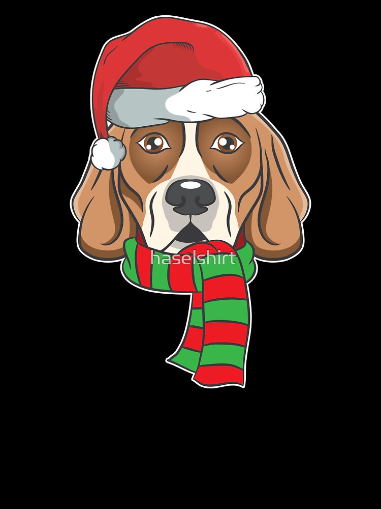 Funny Christmas Dog Xmas Santa Beagle Holiday Gift by haselshirt