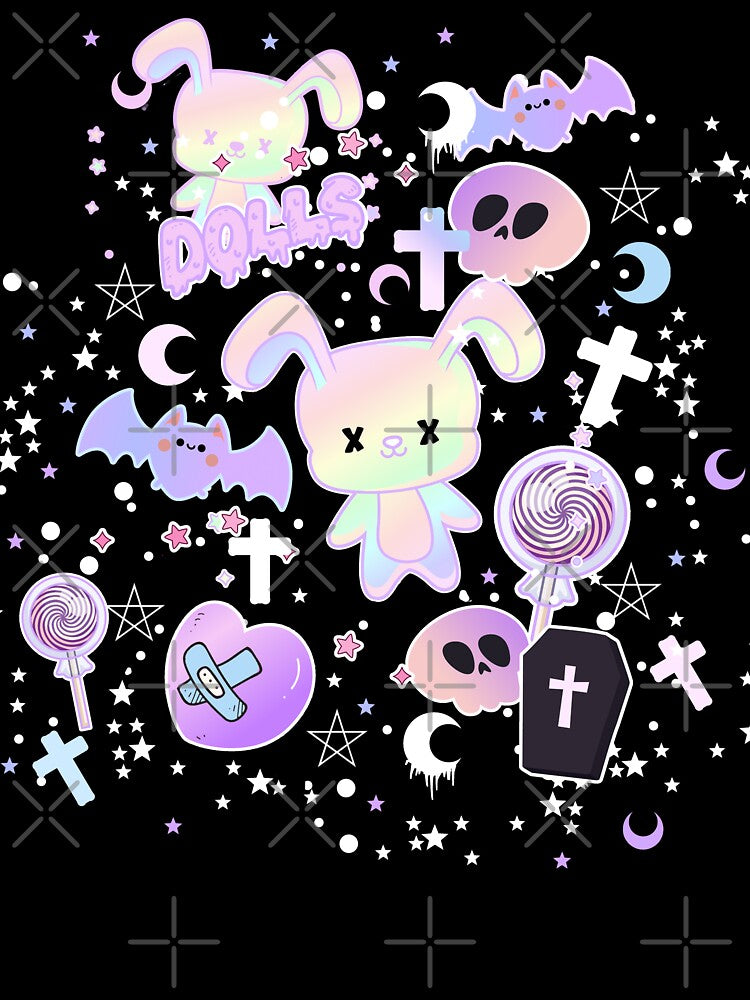 Pastel Goth Cute Kawaii Bunny by Kink Collective