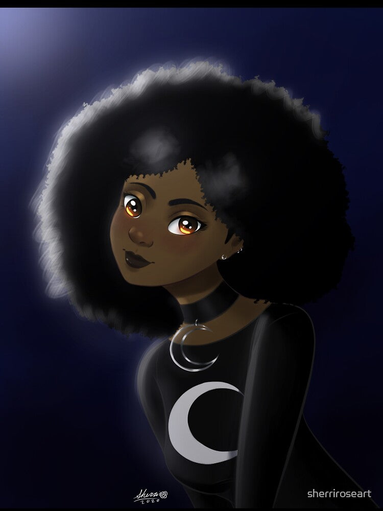 Afro Goth by lavender_rose