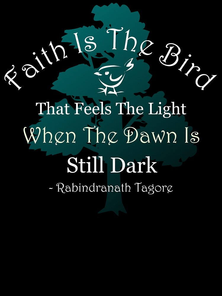 Motivational Tagore Quote With Tree by Oirabot