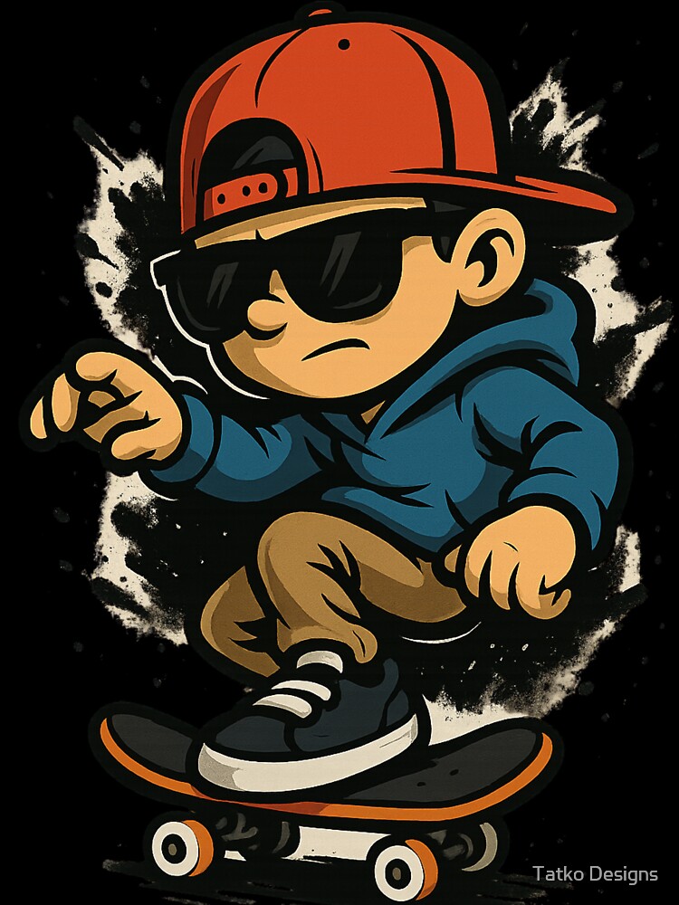 Cool Skater Kid by Tatko Designs