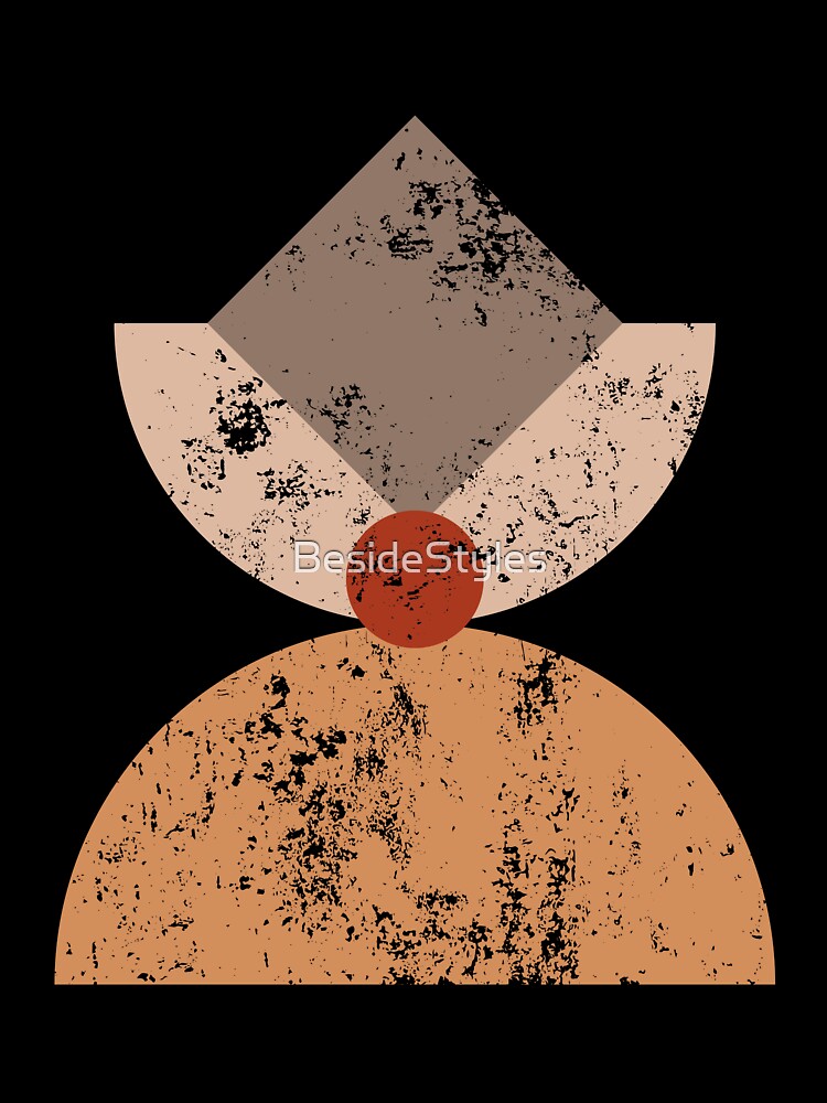Geometric Boho Art Prints in Earthy Tones by BesideStyles