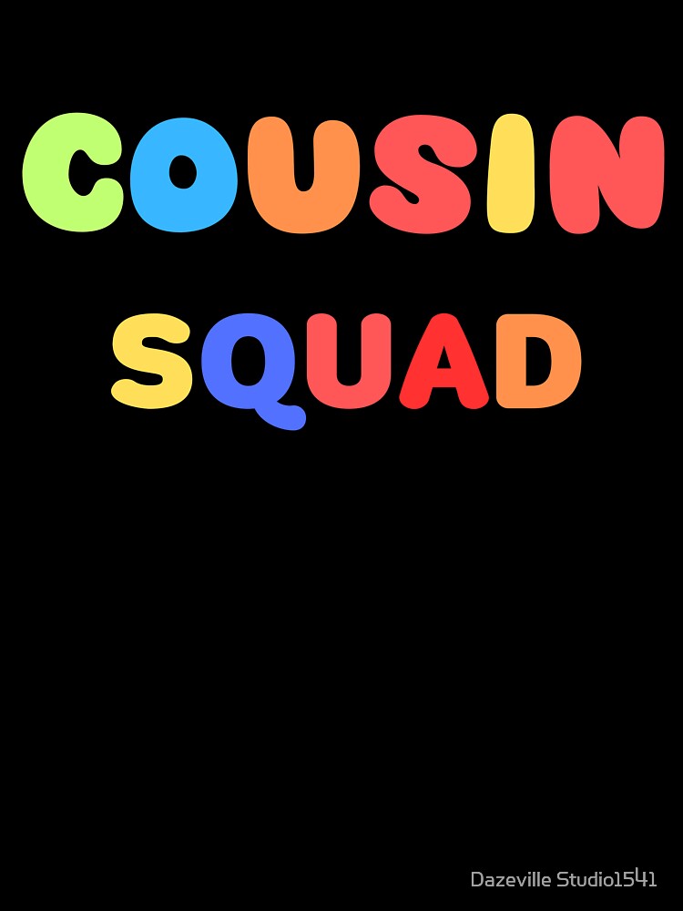 Cousin Squad Crew Family Matching Group Adult Kids Toddlers Vintage Cousin Crew T-Shirt: Classic Fit, Crew Neck, Short Sleeve for Casual Trips & Vacations by Dazeville Studio1541