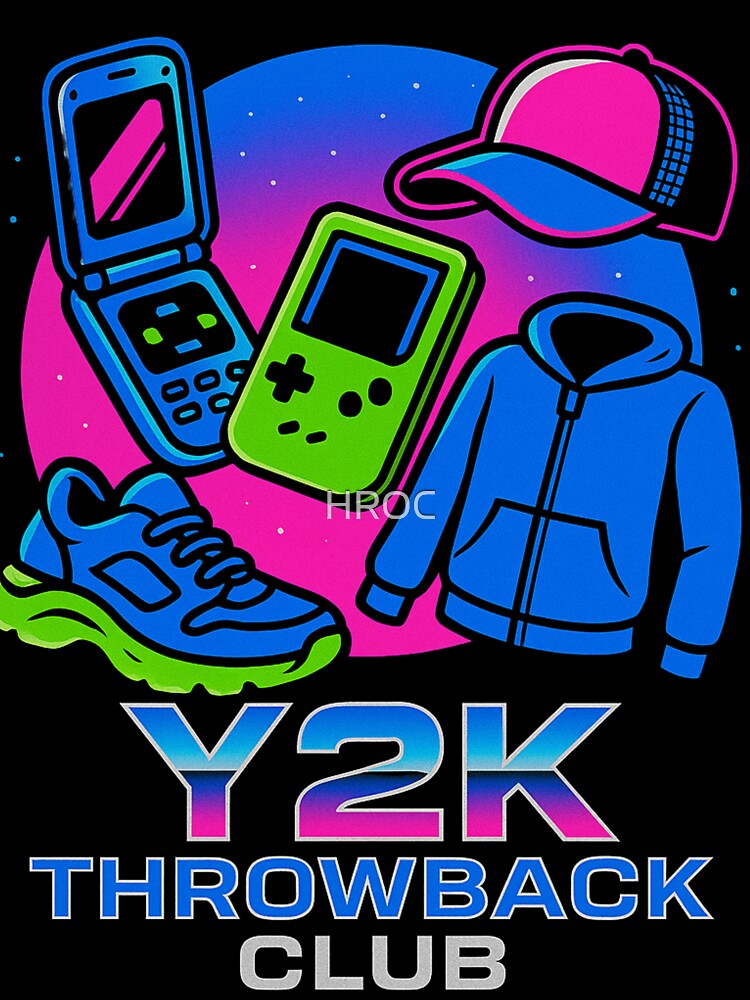 Y2K Throwback Club - Retro 2000s Nostalgia Aesthetic by HROC