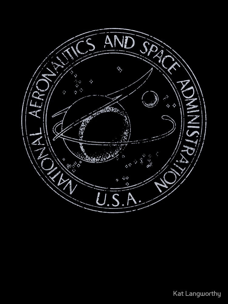 NASA - retro light T-Shirt_16667409 by Kat Langworthy