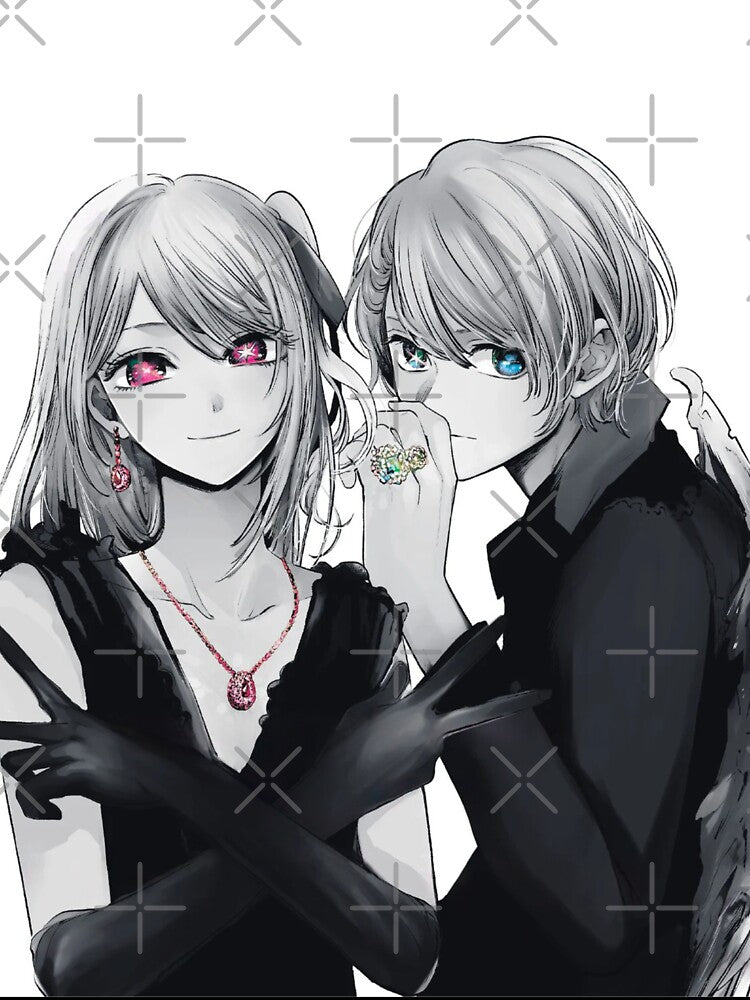Oshi no ko ruby and aqua magazine cover CLEAN by gibbianne