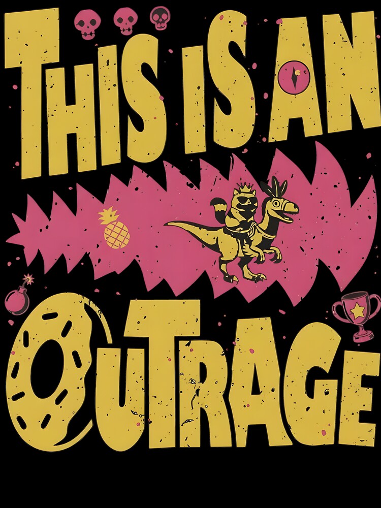 This Is An Outrage Shirt, Dungeon Crawler Carl Sci Fi by BingyBongoArt