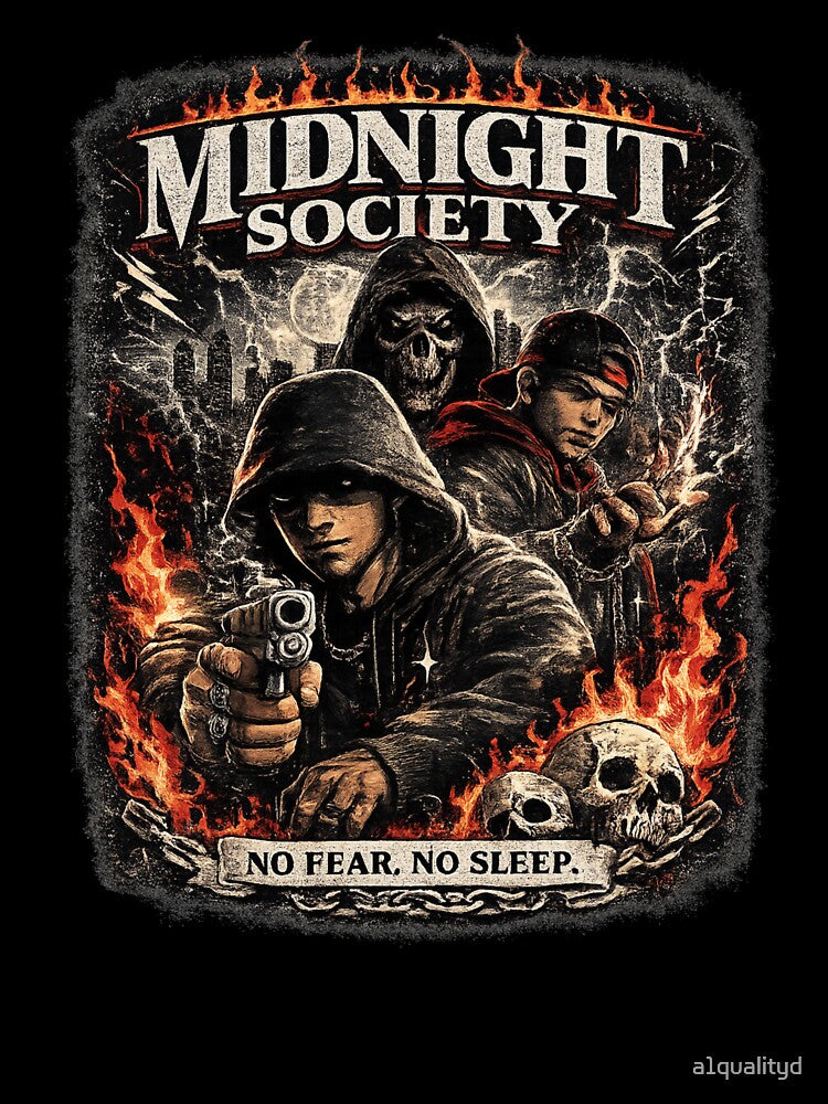 Midnight Society Vintage Streetwear Design by a1qualityd
