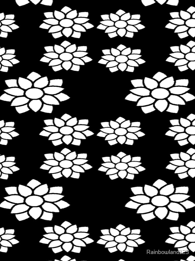 White And Black Flower by Rainbowland123