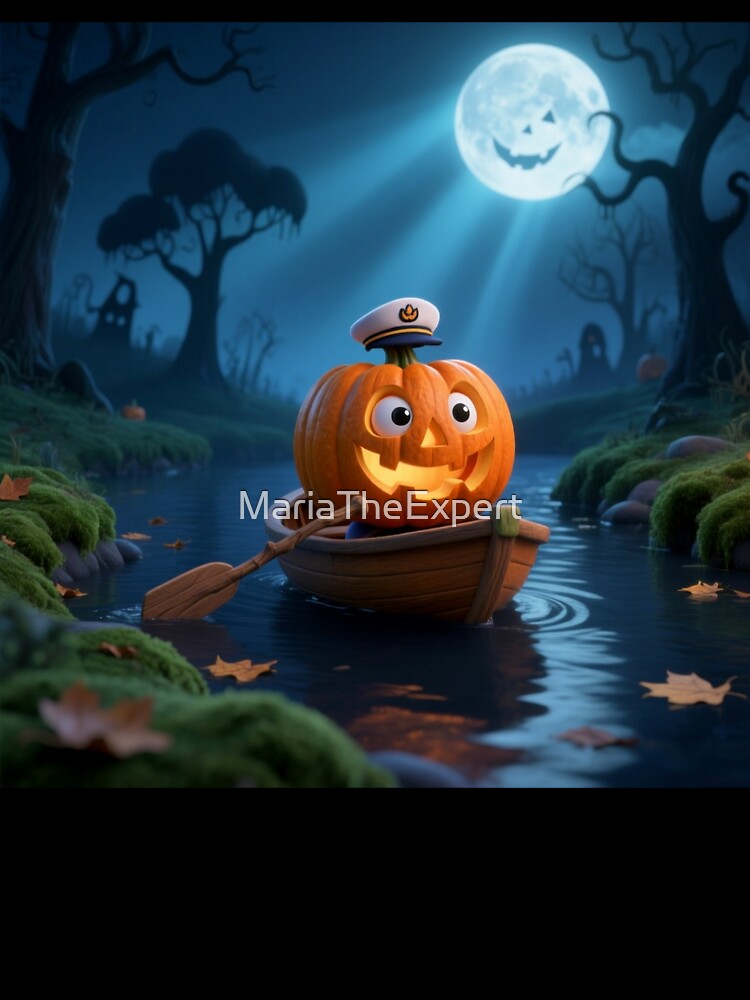 Happy Pumpkin floating by MariaTheExpert
