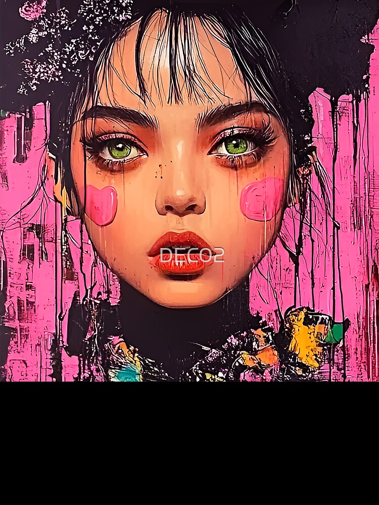 Whimsy Pop Art Female Collage-Inspired Playful Art by DEC02