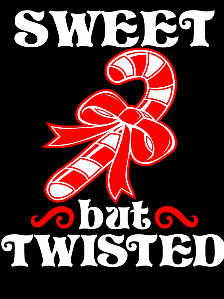Candy Cane Sweet But Twisted Funny Christmas Short Sleeve by ireenefantien
