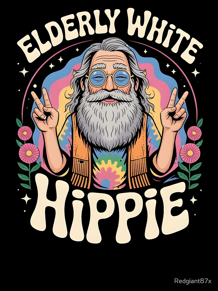 Elderly White Hippie by Redgiant87x