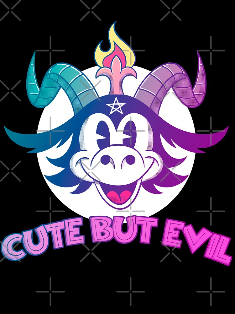 Blackcraft Pastel Goth Baphomet Cute but Evil pink by AlteregoShop
