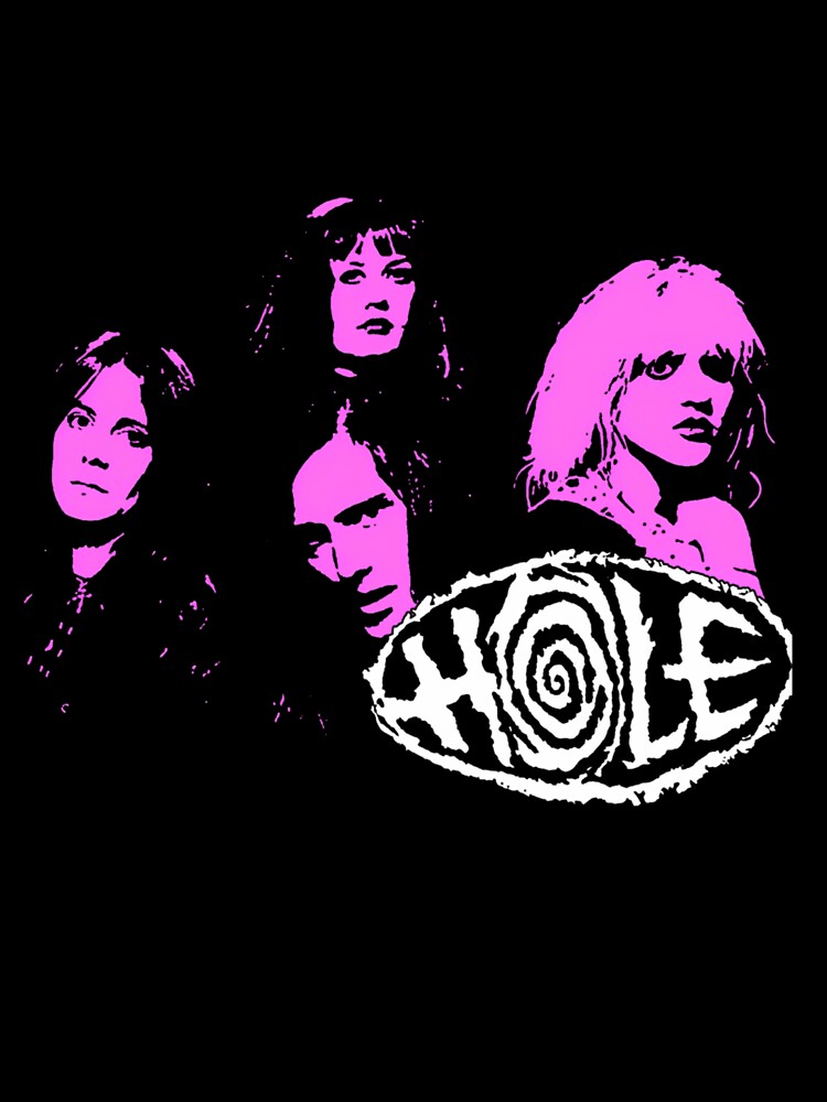 Four Pink Silhouette Woman Grunge Band by ananimyim