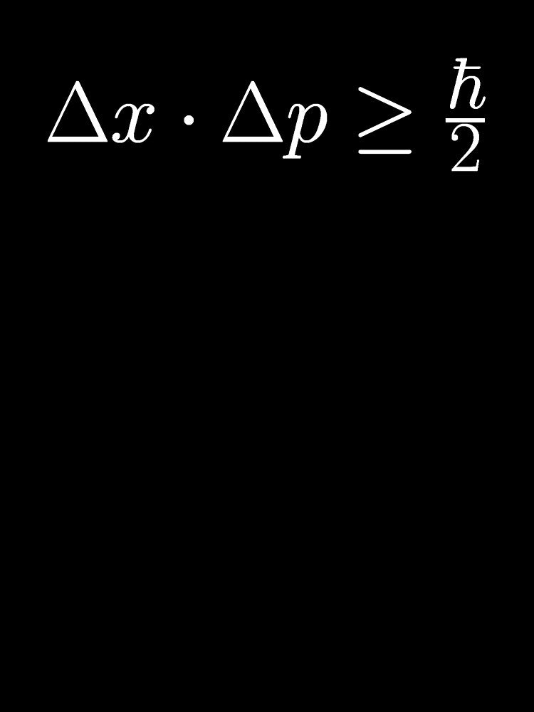 Heisenberg Uncertainty Principle - Physics Design by felixpauli