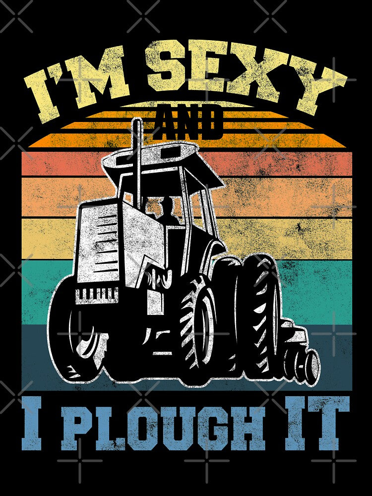 Vintage Tractor Plough Field Ranch Retro Plow Owner Sexy Farmer by TheAplus