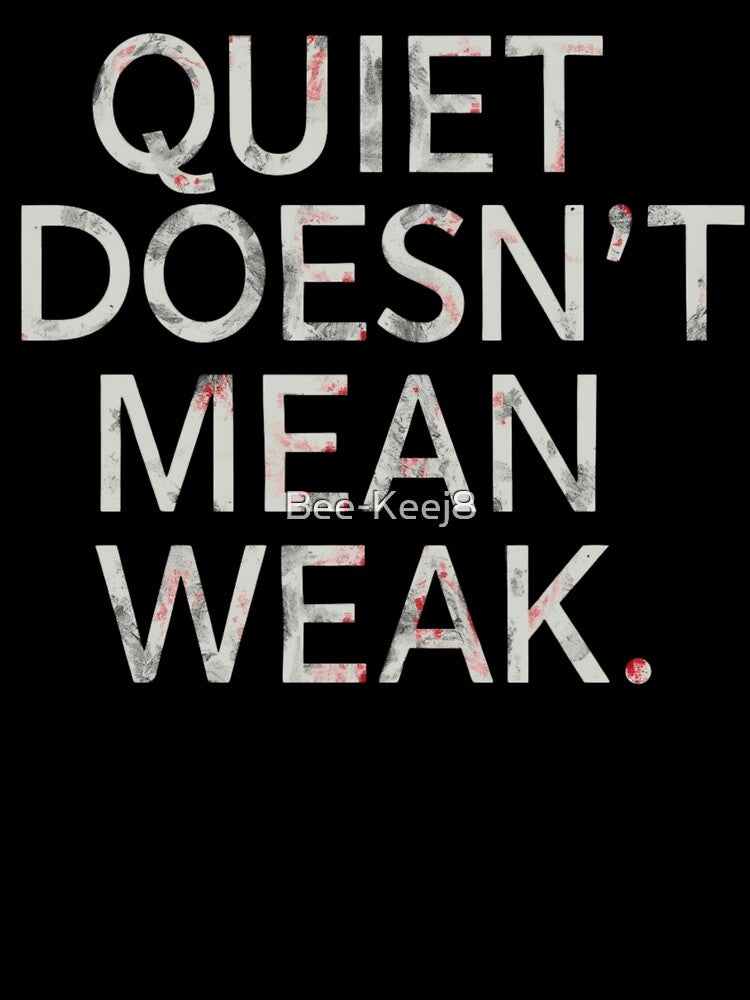 Quiet Doesn’t Mean Weak – Minimal Statement Typography by Bee-Keej8