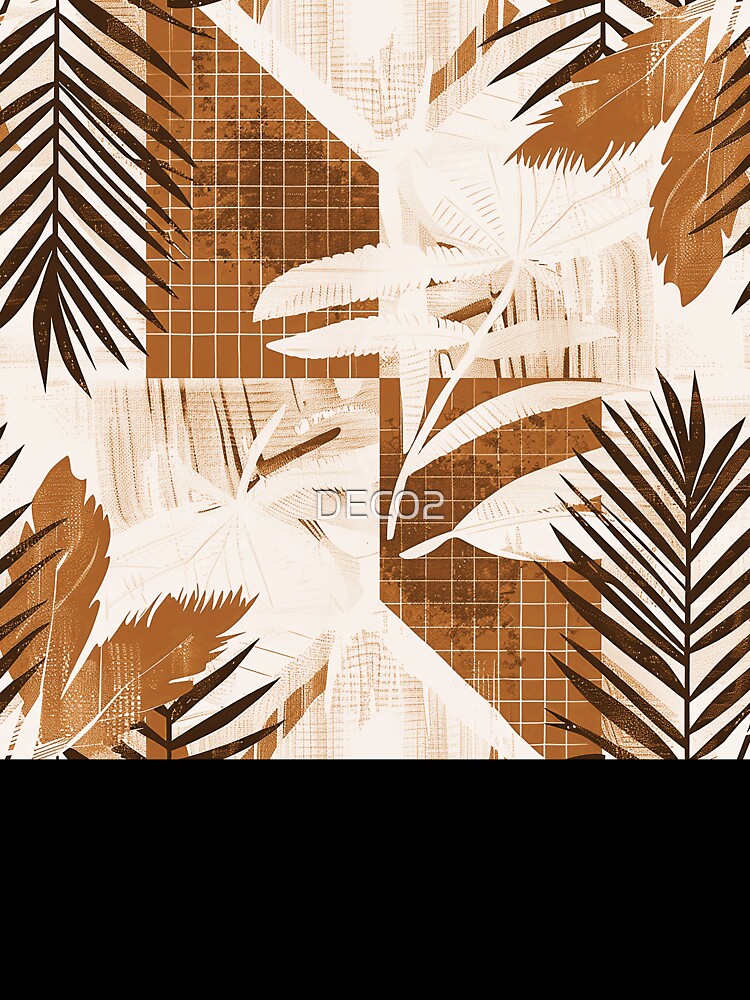 Boho Earth Tones And Caramel Hues Abstract Art by DEC02