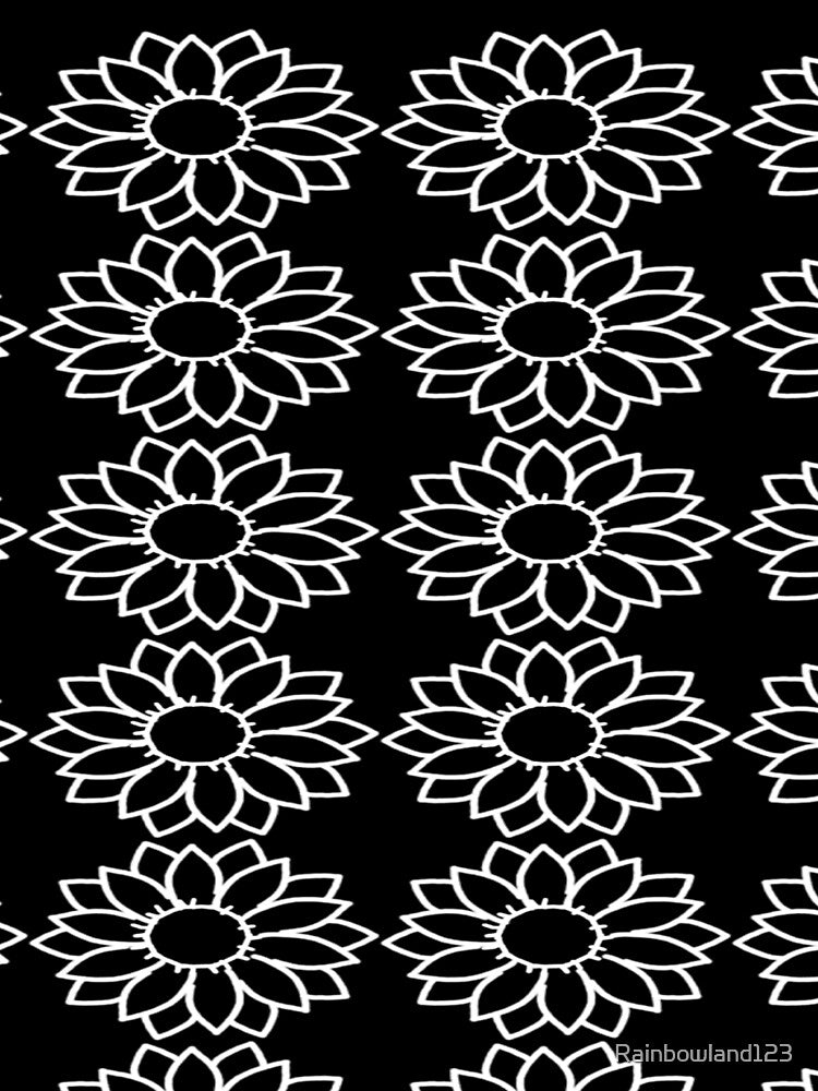 White Flower With Black background. by Rainbowland123