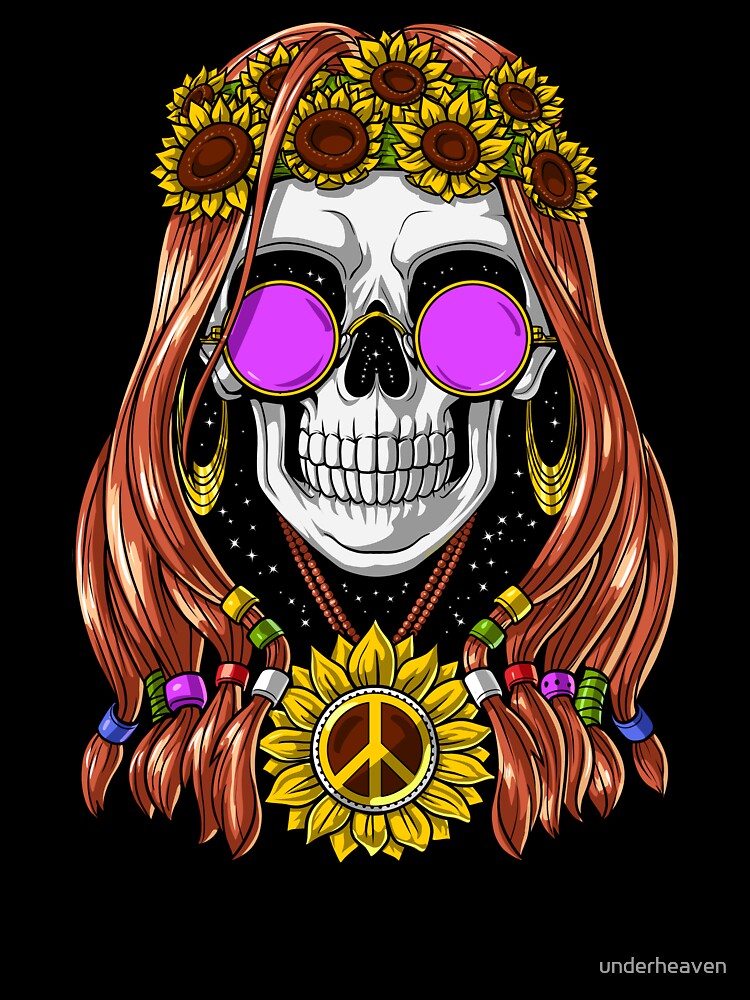 Hippie Skull by underheaven