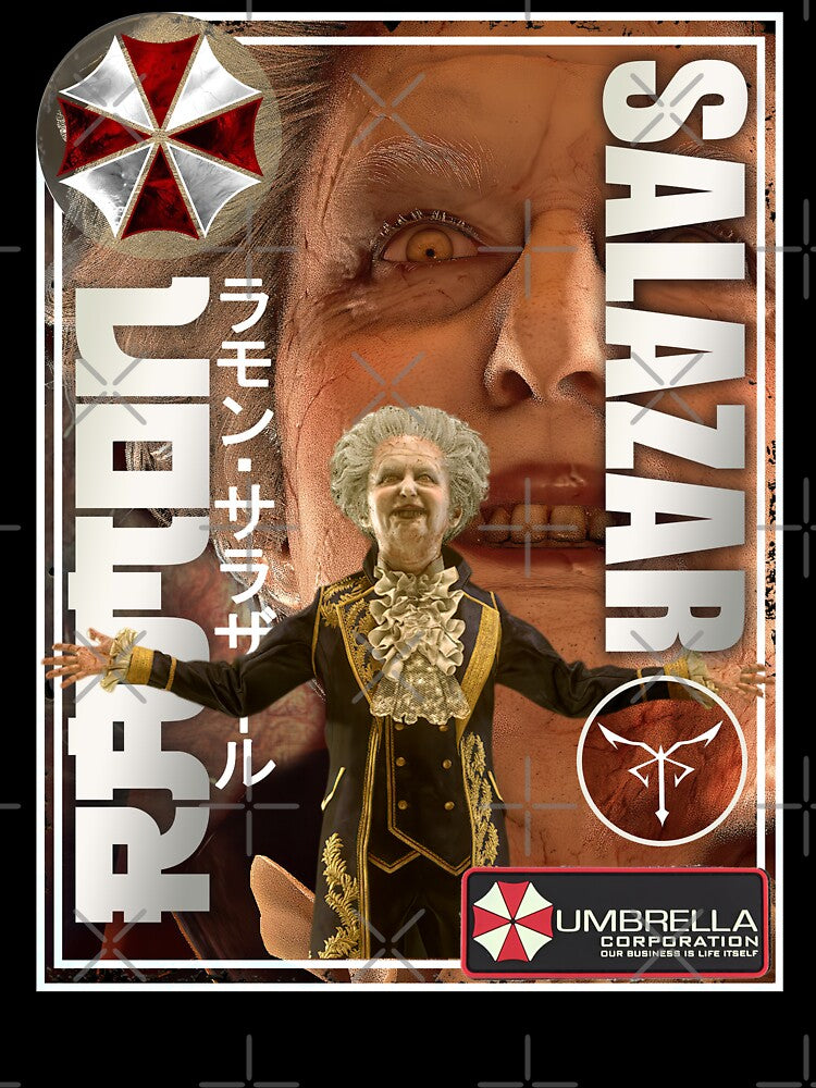 Resident Evil Ramón Salazar Classic Retro Gaming Art by Back2Collage