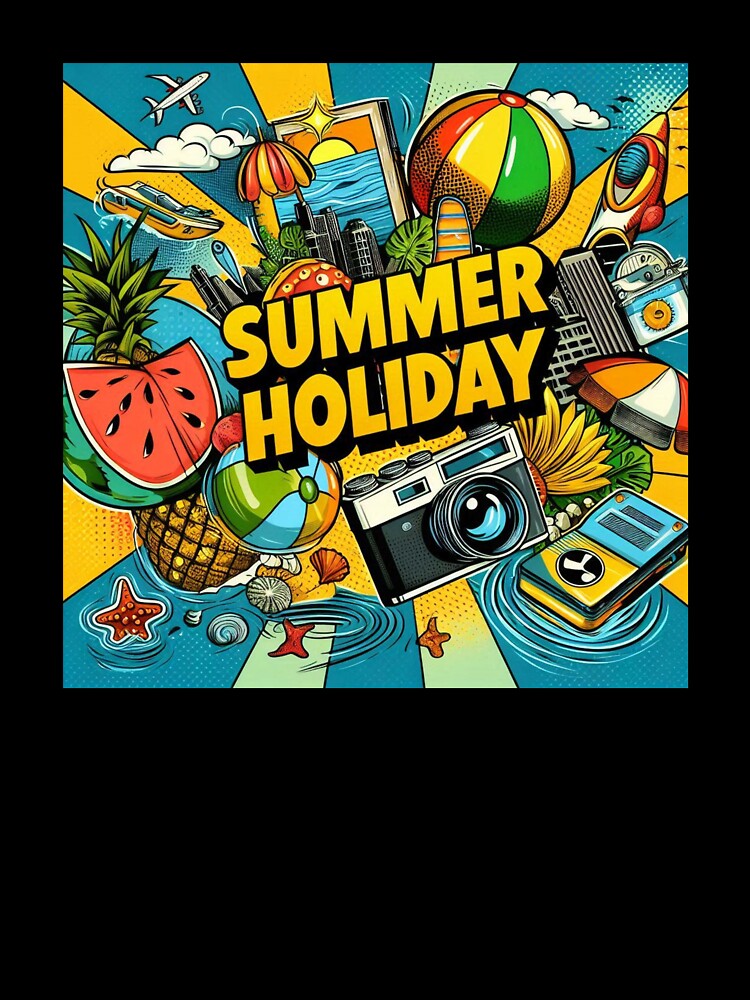 Pop art style summer holiday desighn by Dogandesighn