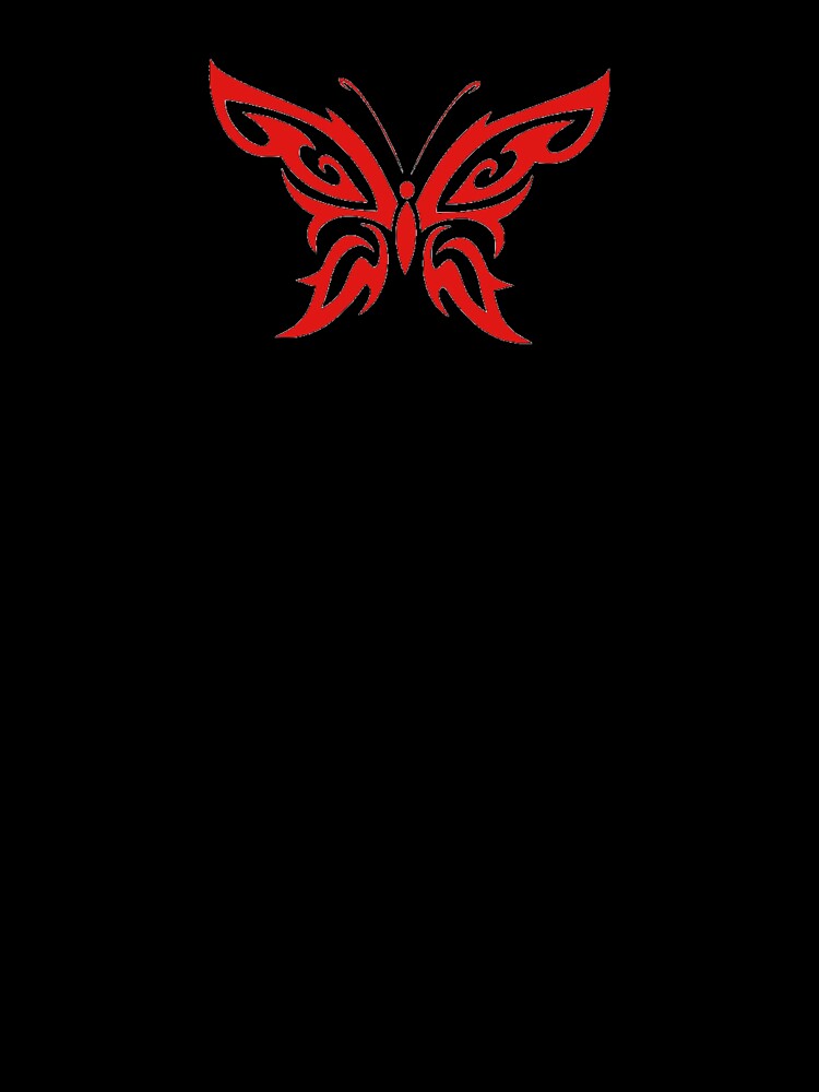 Cyber y2k butterfly red by tuniga