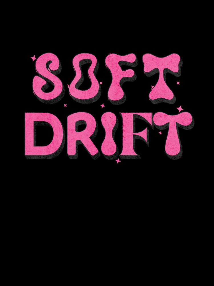 Soft Drift – Pink Aesthetic Typography Sticker by zaviii18