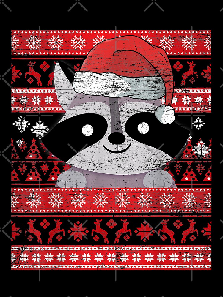 Zookeeper Raccoon Gifts Ugly Christmas Racoon by bosgrmarjopp95