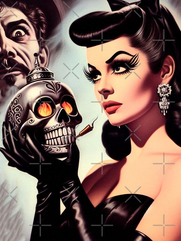 Cute Vintage Goth Girl by PulpVintage