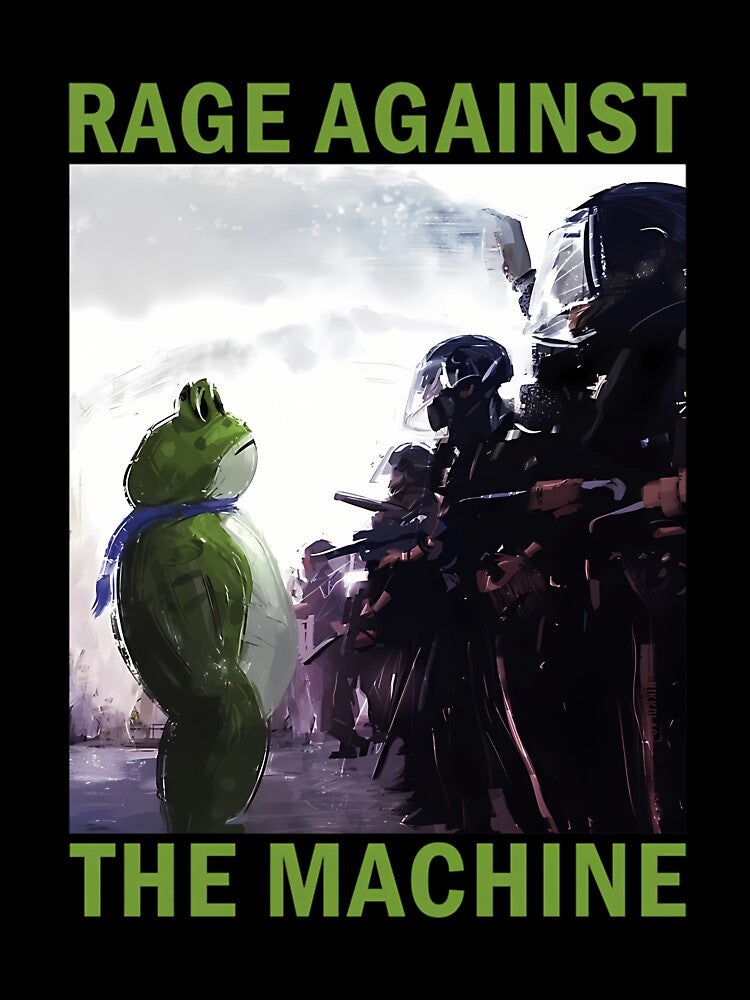 Resist Portland Frog Rage Against The Machine Frog Art by raptokman
