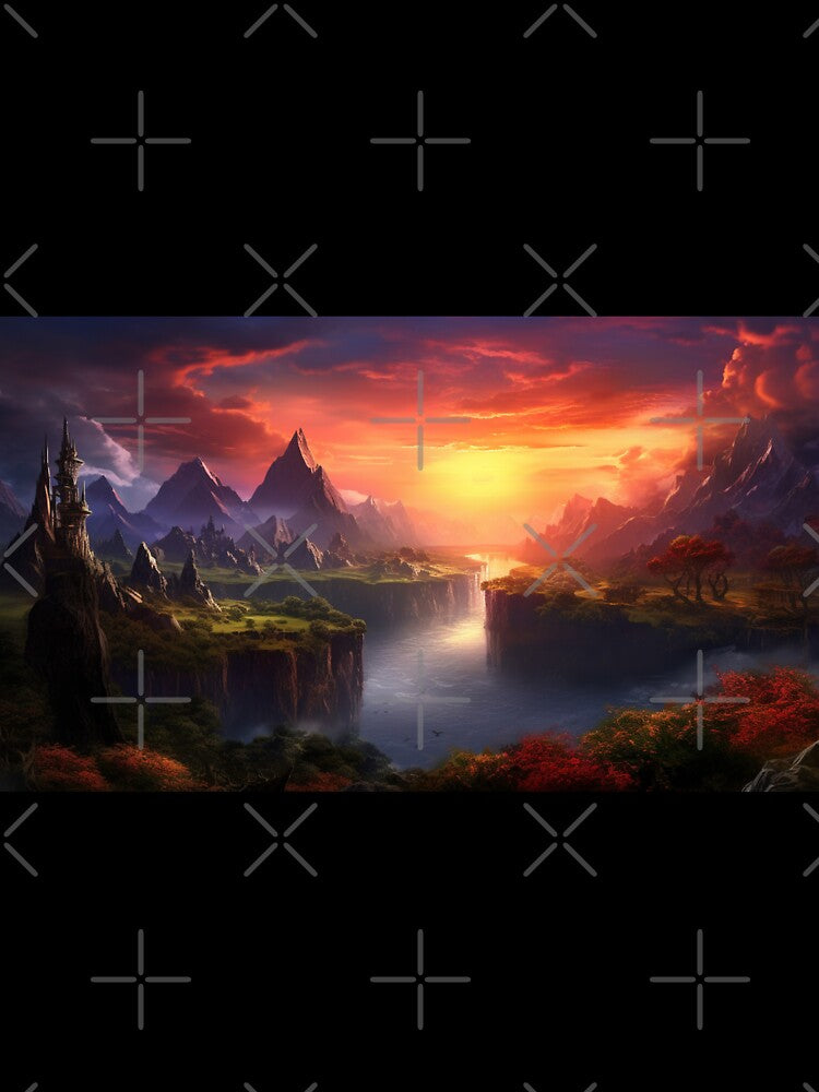 Fantasy Landscape - Sunset Canyon by Fantasy Masterpiece