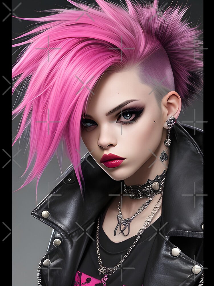 Punk Aesthetic Girl Graphic design by SoccaTamam