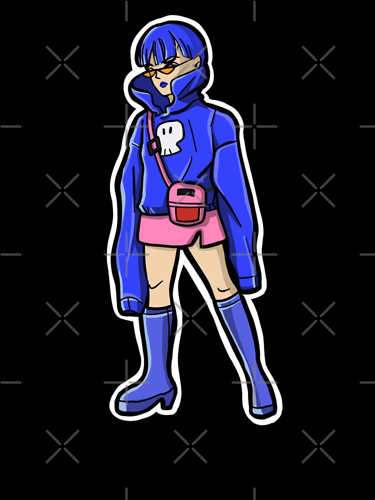 streetwear teen girl Illustration clip art collection by StairheadStore