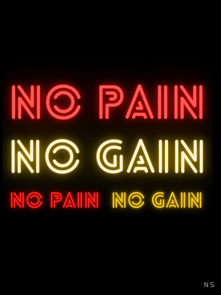 No Pain No Gain Gym Motivation Bodybuilding by nirmalsawlani