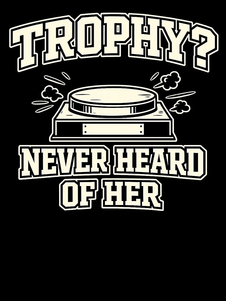 Trophy Never Heard Of Her Fantasy Football Shirt Funny League Loser Sacko Trophy Joke Tee by Grayson809