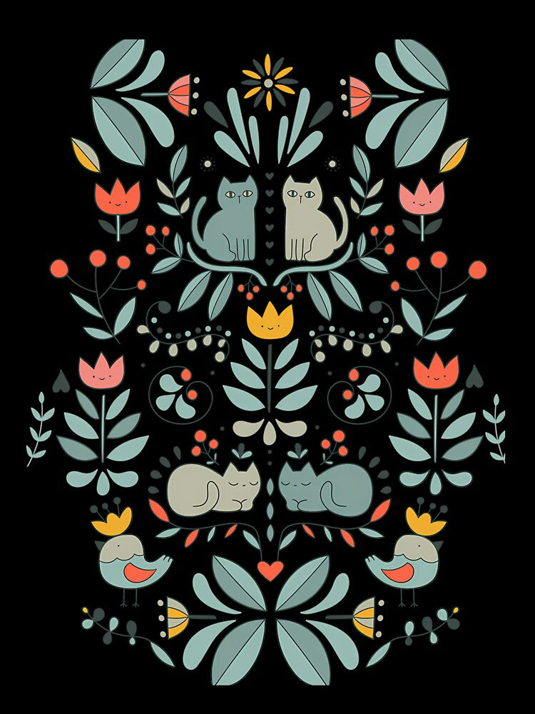 Swedish Folk Cats Pattern by bmfquupgz23