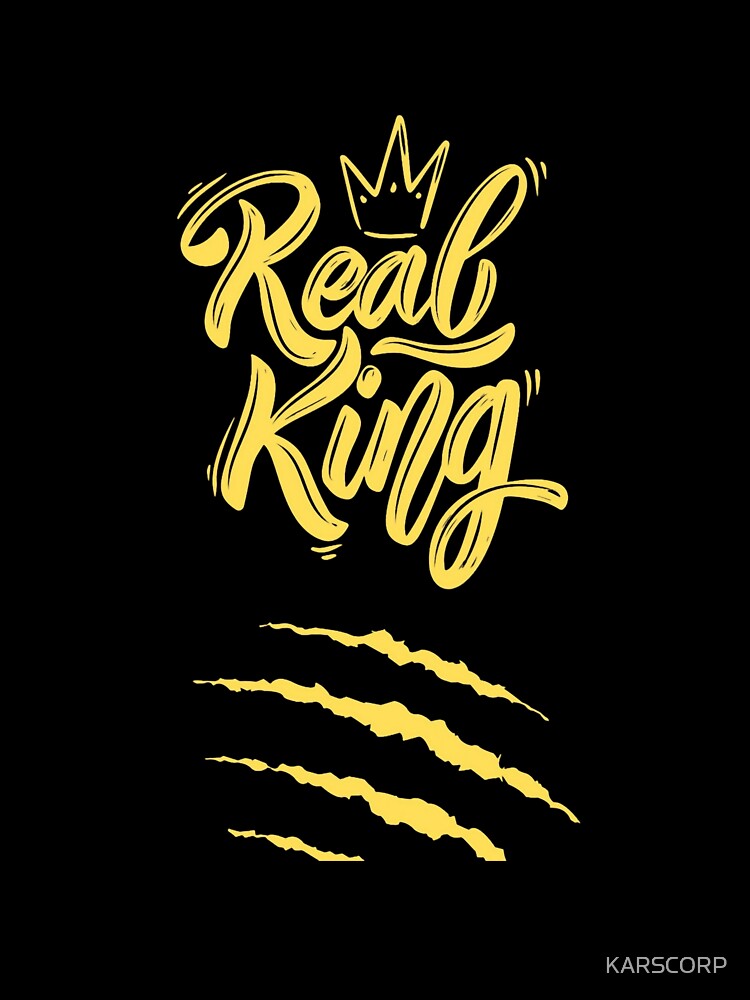 Real King Printed Graphic T-Shirt by KARSCORP