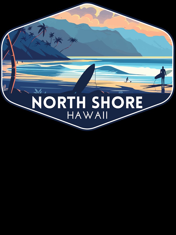 North Shore Hawaii Travel Art by electricninja