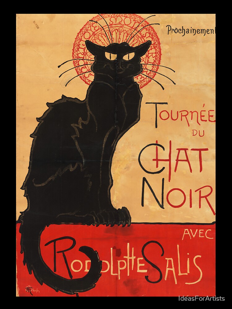 Vintage Black Cat - Tournée du Chat Noir by Inspirationmotivation
