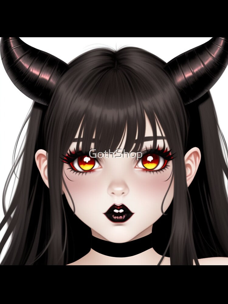 Goth Girl Cute Artwork 7 by GothShop