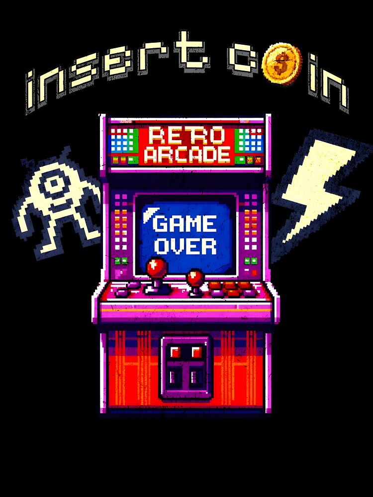 Insert Coin to Continue – 8-Bit Gamer Aesthetic by 90sForever