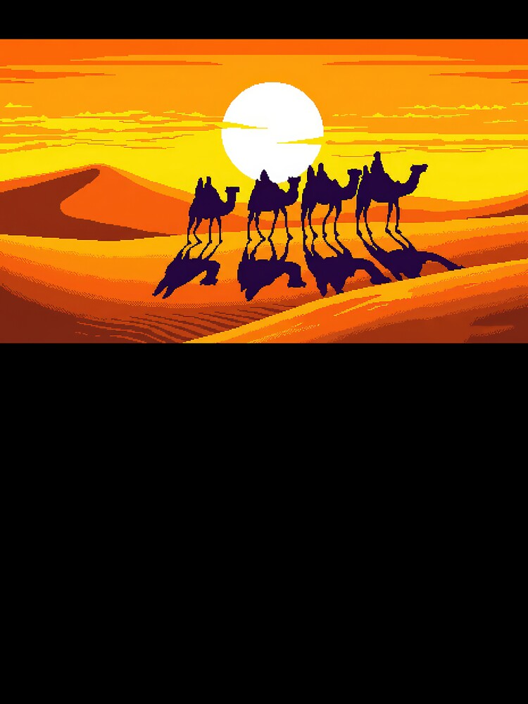 Pixel Dune Travelers by Saint Arts Studio