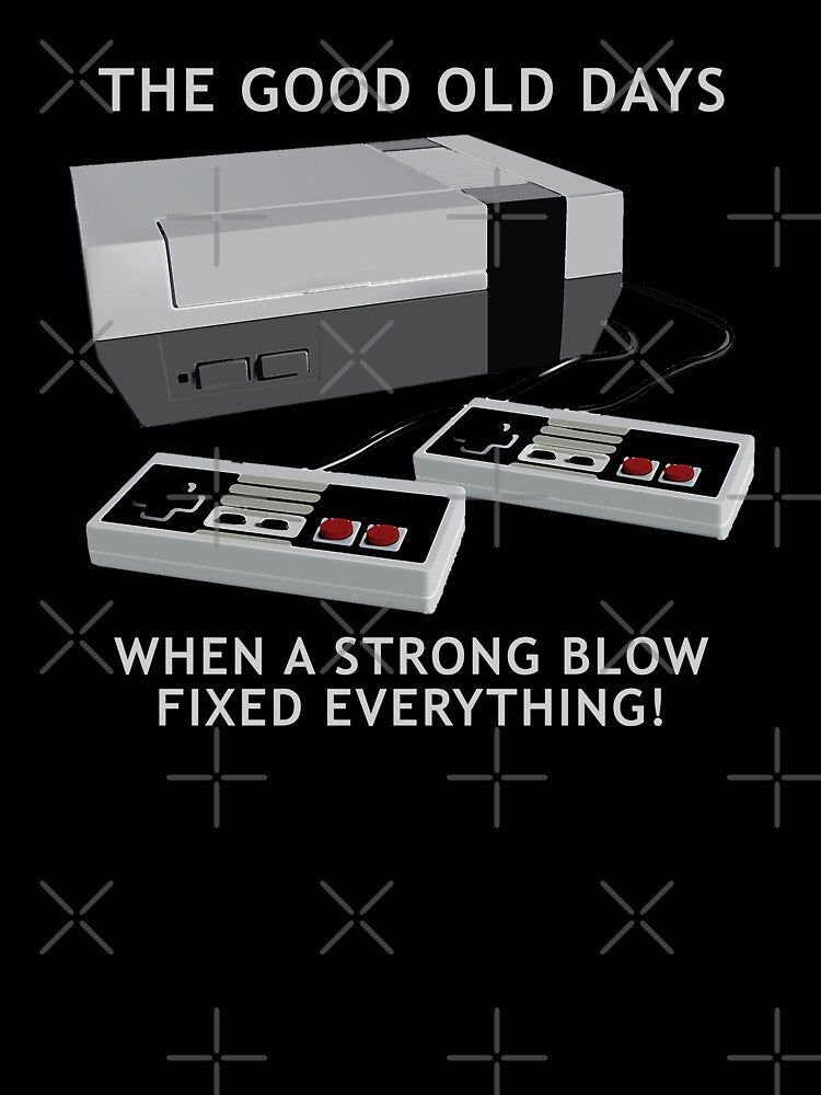 Retro gaming "The Good Old Days When A Strong Blow Fixed Everything!" by JDMTees