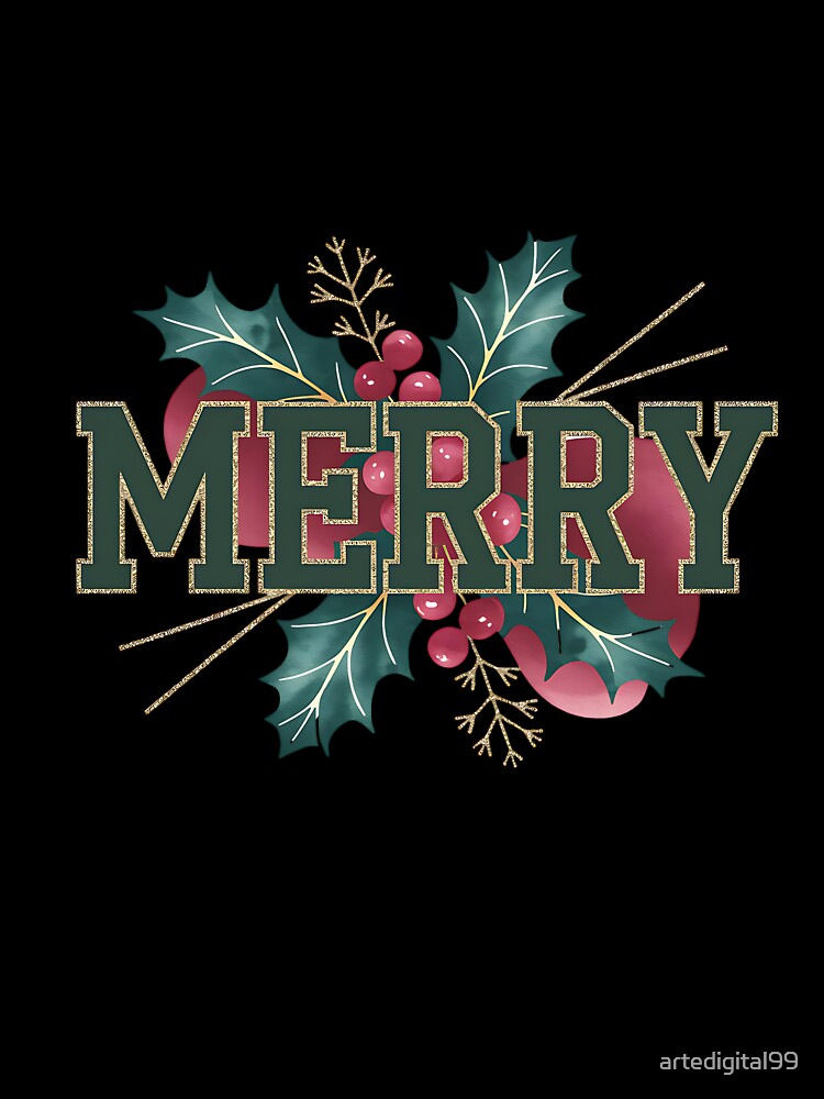 Merry Christmas College Style – Retro Holiday Graphic by artedigital99