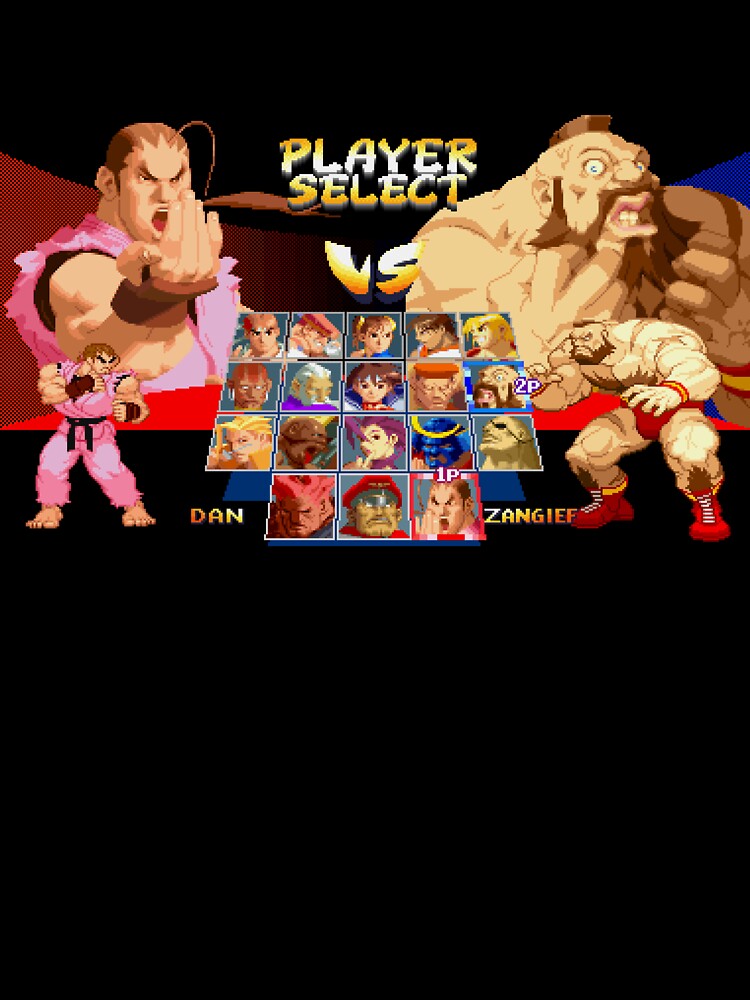 Street Fighter Alpha / Zero 2 Character Select Screen Dan vs Zangief by retropixels06