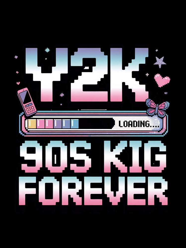 Y2K Loading – 90s Kid Forever Retro Tee by Ashley critters